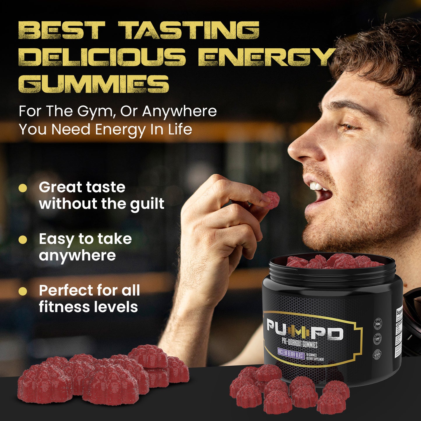 PUMPD Pre-Workout Gummies